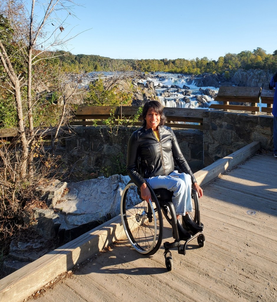 Maggie at Overlook 2 (accessible) at Great Falls National Park